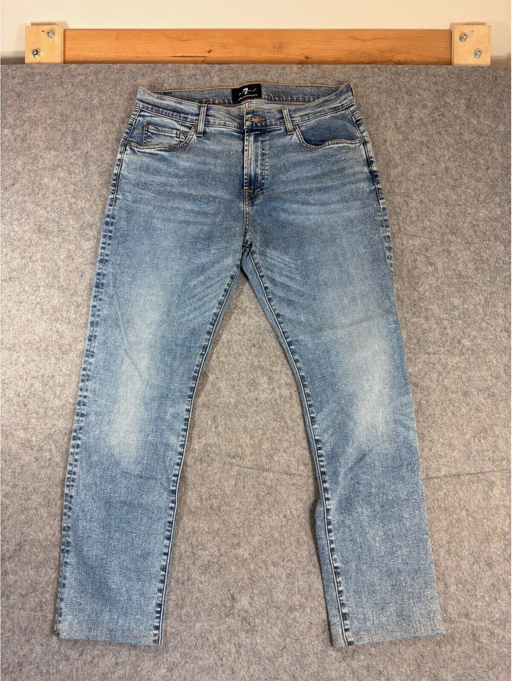 7 For All Mankind Adrien Jeans Mens 32 Slim Fit Luxe Performance Blue Denim